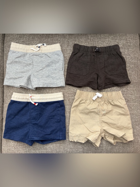 Carter's Other - Carter's Kids Pull-On Shorts Set - Navy, Gray, Brown, Tan